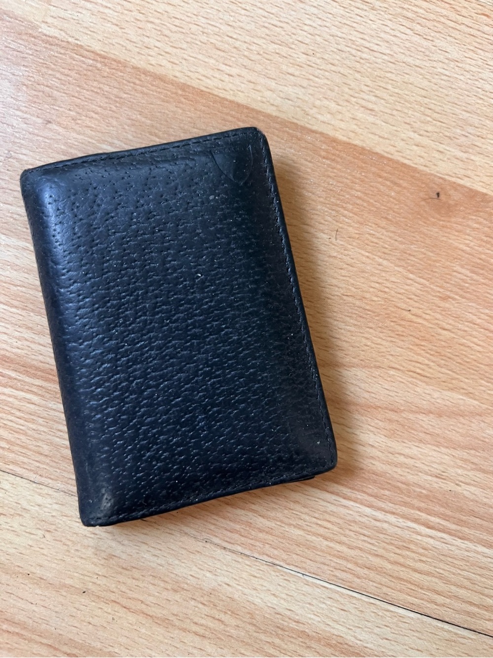 Aspinal of London Black Leather Card & Key Holder - Minimal Design